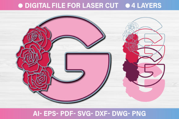 3D Alphabet SVG for Crafts and Graphics