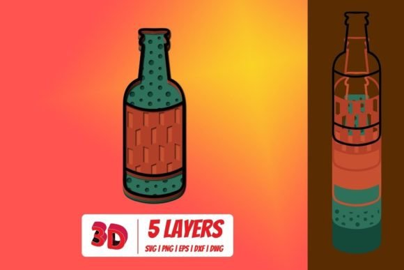 3D Bottle SVG: Essential 3D SVG Shapes for Brands