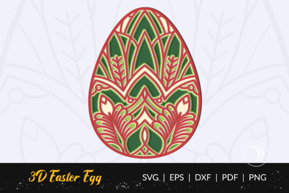 3D Easter Egg Mandala Cut File - Vol 11: A 3D SVG Review