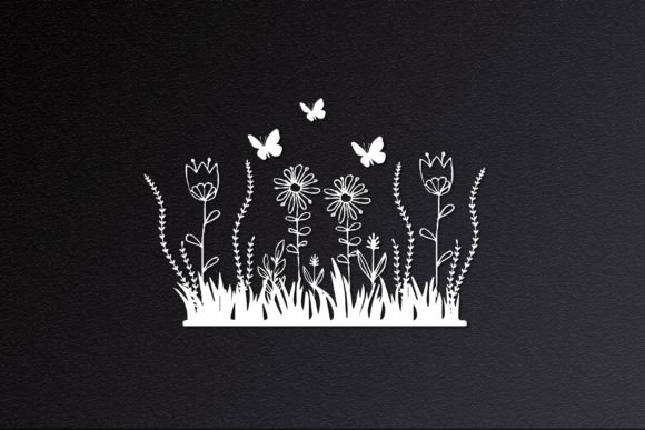 3D Flower Garden SVG for Crafts & Graphics