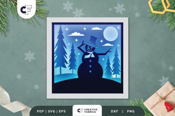3D SVG Christmas Shadow Box: A Designer's Review
