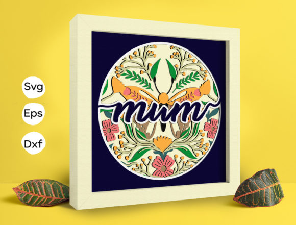 Butterfly Mum 3D SVG for Stunning Shadow Boxes