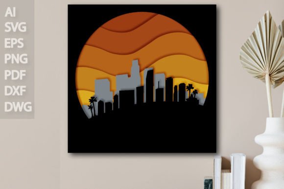 City 3D Shadow Box: Laser Cutting & Shadow Boxes