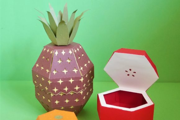 Fruit Favor Boxes: 3D SVG for Vibrant Birthdays