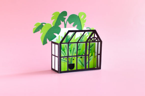 Greenhouse Box Card: A 3D SVG for Seasons