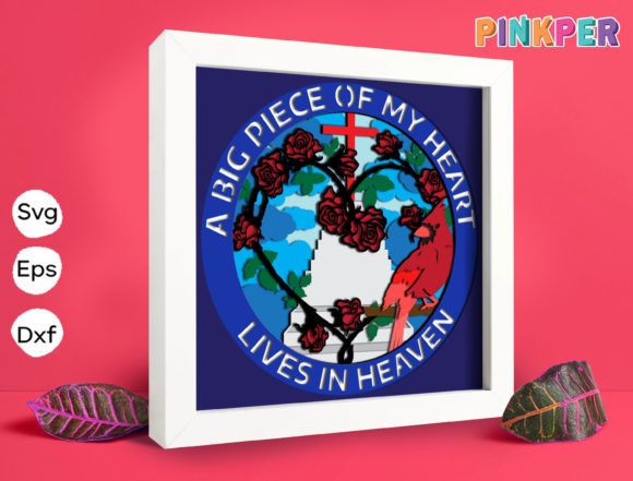 Lives in Heaven: 3D SVG for Shadow Boxes & Web