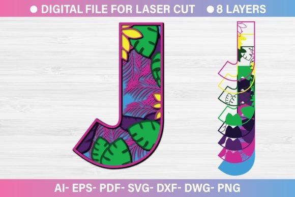 Review: Summer Letter J Paper Cut SVG for Embroidery